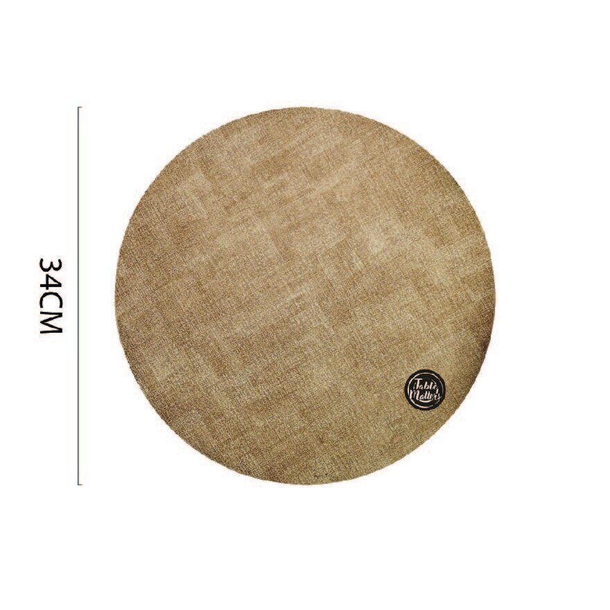 Round PVC Leather Placemat PMRP551 1s
