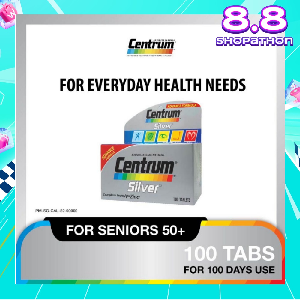Advanced Formula Silver Multivitamin & Multineral Tablets for Adults 50+ (Complete from A to Zinc) 100s