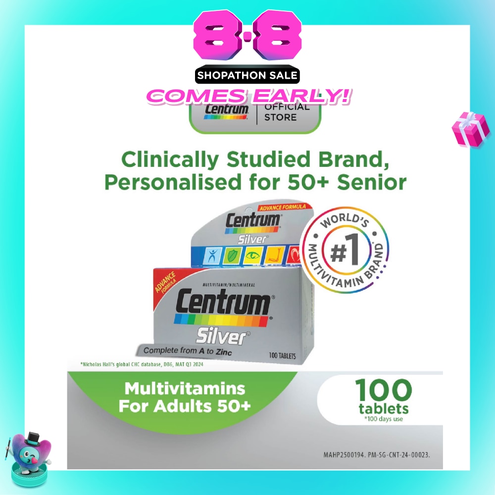 Advanced Formula Silver Multivitamin & Multineral Tablets for Adults 50+ (Complete from A to Zinc) 100s