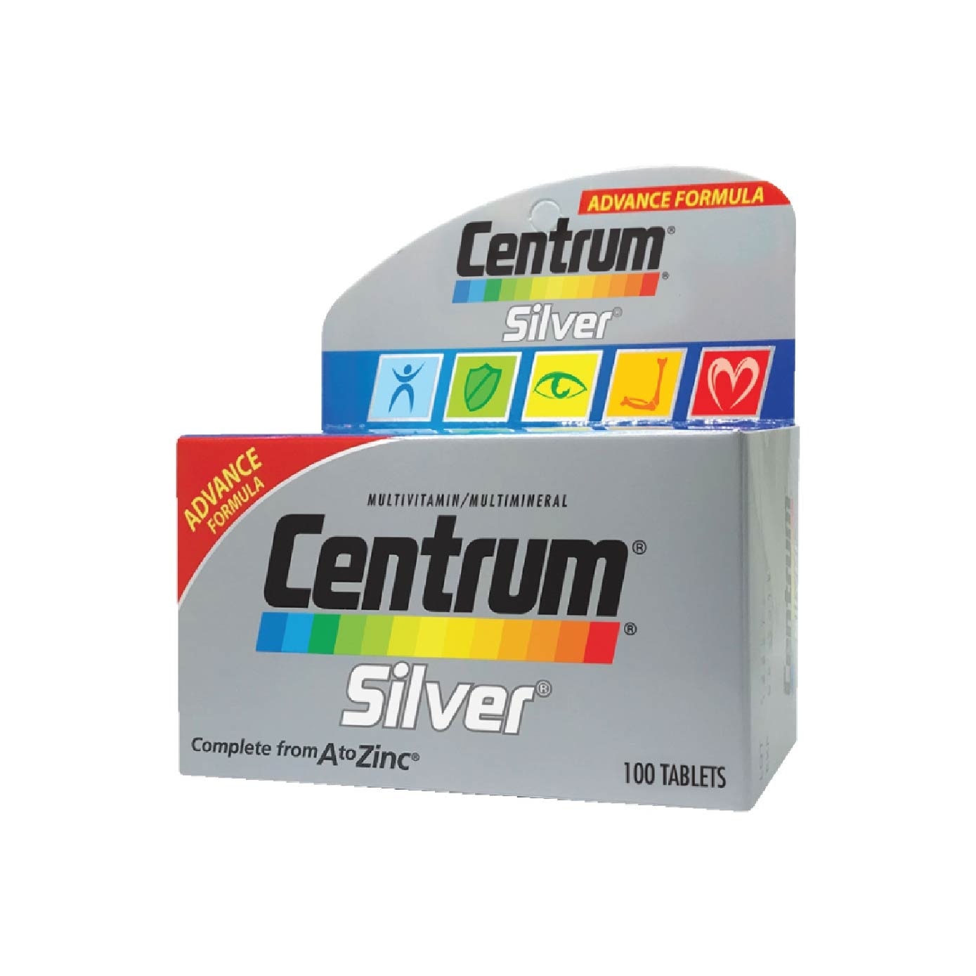 Advanced Formula Silver Multivitamin & Multineral Tablets for Adults 50+ (Complete from A to Zinc) 100s