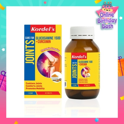 KORDEL'S Glucosamine 1500 mg + Curcumin 60s
