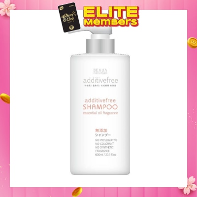 BEAUA Additive Free Shampoo (with Essential Oil Fragrance) 600ml