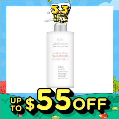BEAUA Additive Free Shampoo (with Essential Oil Fragrance) 600ml