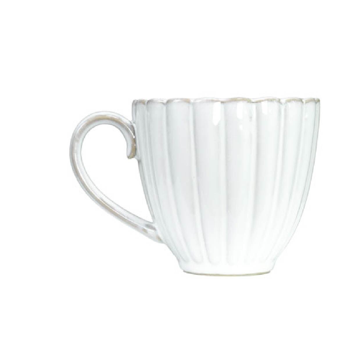 WS30225 White Scallop 225ml Mug