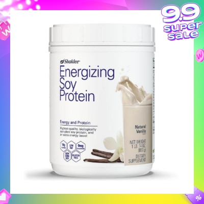 SHAKLEE Energizing Soy Protein Dietary Supplement Natural Vanilla Flavour 850g (Expiry: Jan'2026)