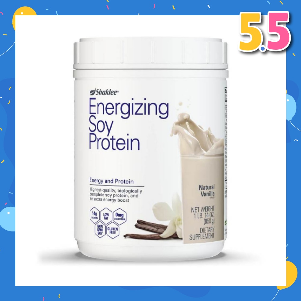 Energizing Soy Protein Dietary Supplement Natural Vanilla Flavour 850g