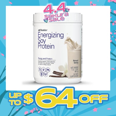 SHAKLEE - Energizing Soy Protein Dietary Supplement Natural Vanilla Flavour 850g&nbsp;(Expiry: Sep`2026)