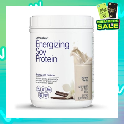 SHAKLEE Energizing Soy Protein Dietary Supplement Natural Vanilla Flavour 850g (Expiry: Jan'2026)