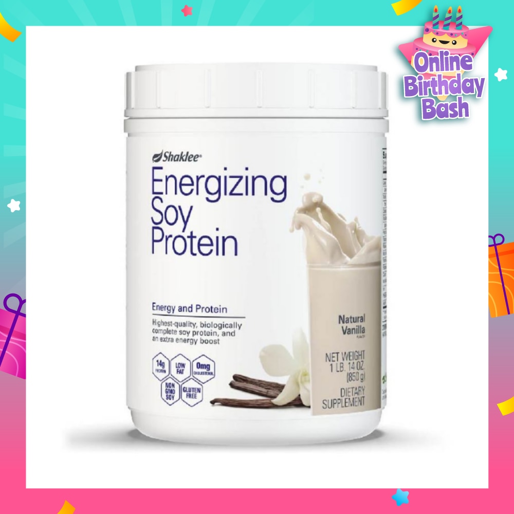 Energizing Soy Protein Dietary Supplement Natural Vanilla Flavour 850g