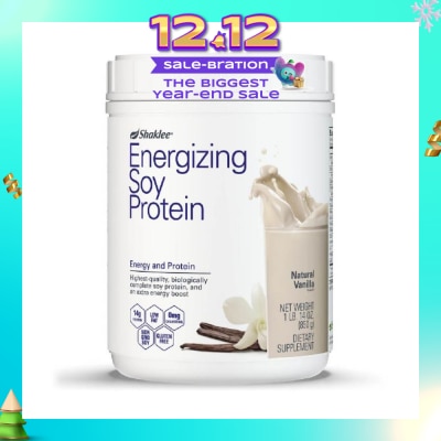 SHAKLEE Energizing Soy Protein Dietary Supplement Natural Vanilla Flavour 850g (Expiry: Sep`2026)
