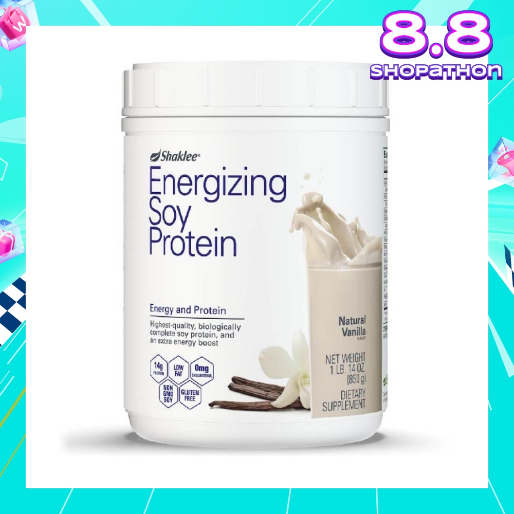 Energizing Soy Protein Dietary Supplement Natural Vanilla Flavour 850g