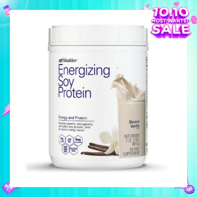 SHAKLEE Energizing Soy Protein Dietary Supplement Natural Vanilla Flavour 850g (Expiry: Jan'2026)