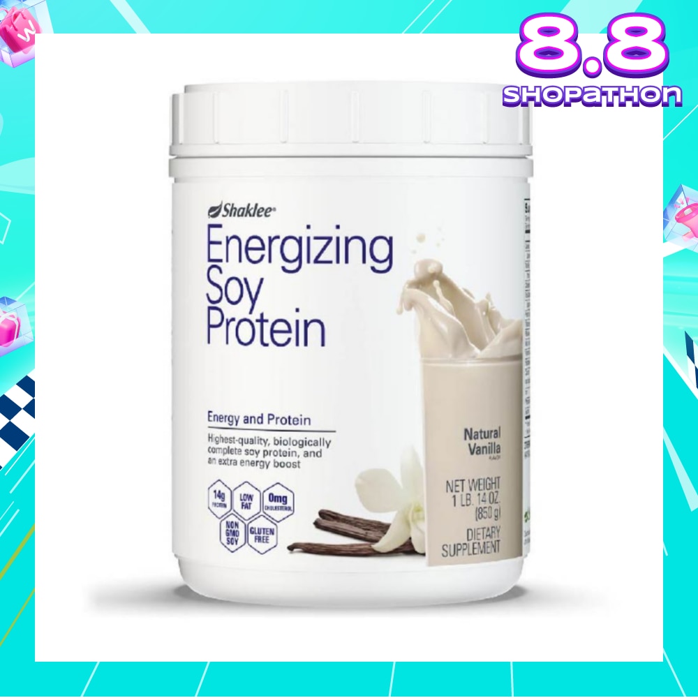 Energizing Soy Protein Dietary Supplement Natural Vanilla Flavour 850g