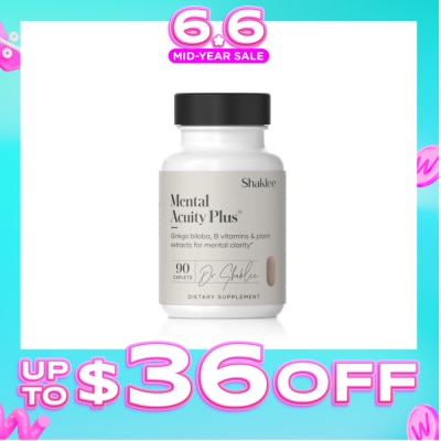 SHAKLEE - Mental Acuity Plus Dietary Supplement Caplet (For Mental Clarity Support Normal Brain Functions) 90s