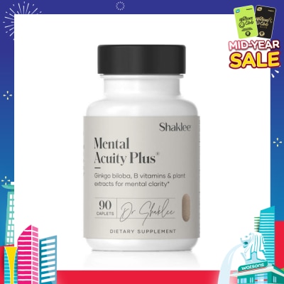 SHAKLEE Mental Acuity Plus Dietary Supplement Caplet (For Mental Clarity Support Normal Brain Functions) 90s