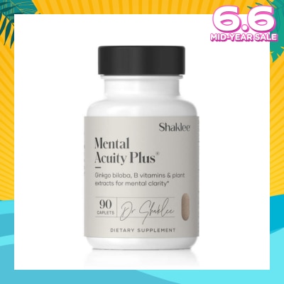 SHAKLEE Mental Acuity Plus Dietary Supplement Caplet (For Mental Clarity Support Normal Brain Functions) 90s