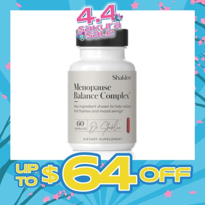 SHAKLEE - Menopause Balance Complex Capsule (Reduce Hots Flashes + Mood Swings) 60s