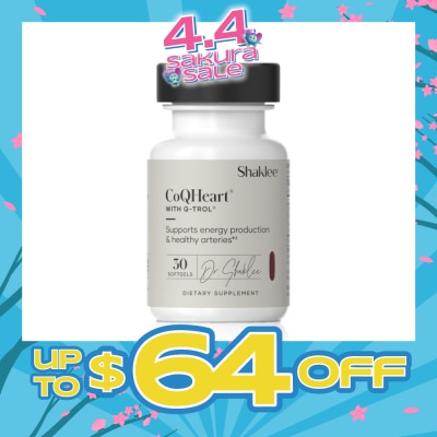 SHAKLEE - CoQHeart With Q-Trol Dietary Supplement Softgel 30s (Expiry: Aug`2026)