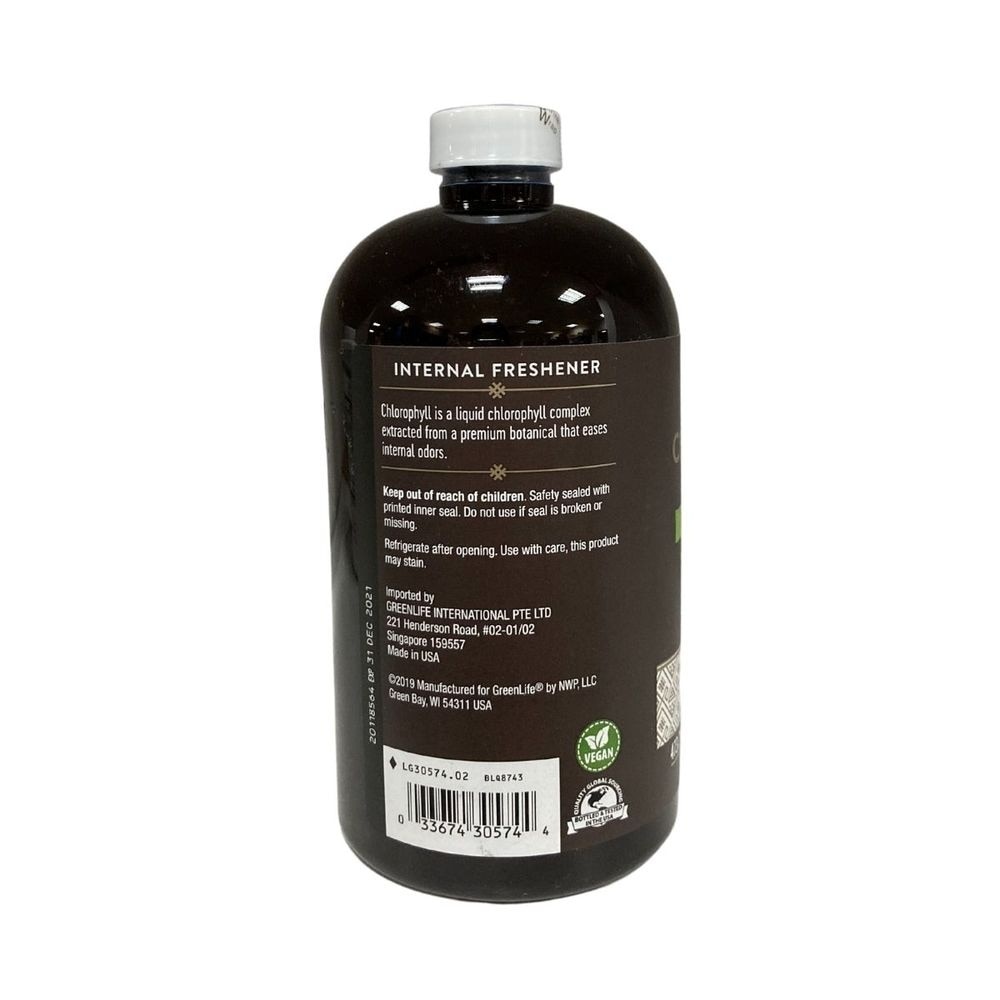 Chlorophyll Liquid Internal Freshener Mint Flavor (For Internal Odor Control) 473ml