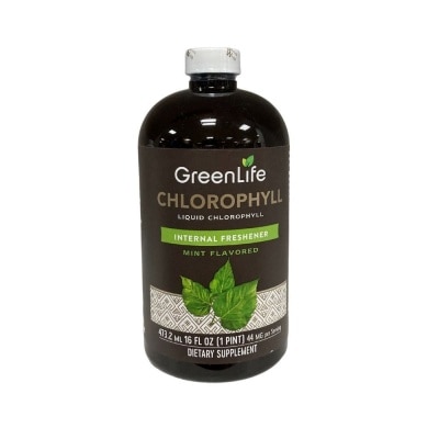 GREENLIFE Chlorophyll Liquid Internal Freshener Mint Flavor (For Internal Odor Control) 473ml