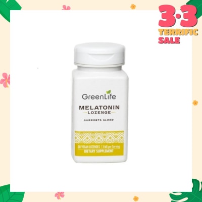 GREENLIFE Melatonin Lozenge Vegan Tablet 3mg (Supports Sleep) 60s