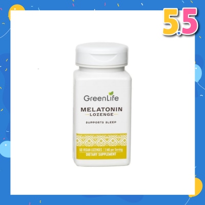 GREENLIFE Melatonin Lozenge Vegan Tablet 3mg (Supports Sleep) 60s