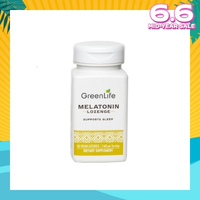 GREENLIFE Melatonin Lozenge Vegan Tablet 3mg (Supports Sleep) 60s