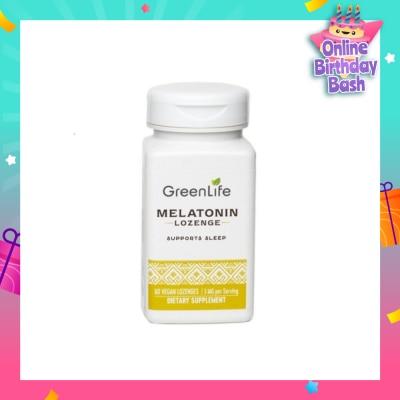 GREENLIFE Melatonin Lozenge Vegan Tablet 3mg (Supports Sleep) 60s