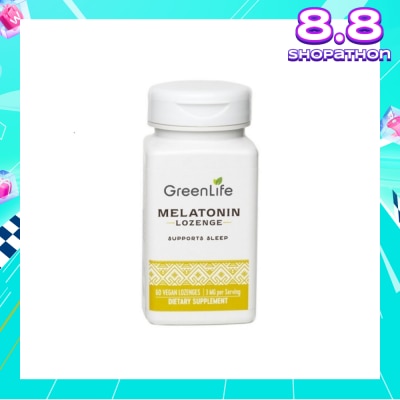 GREENLIFE Melatonin Lozenge Vegan Tablet 3mg (Supports Sleep) 60s