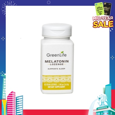 GREENLIFE Melatonin Lozenge Vegan Tablet 3mg (Supports Sleep) 60s