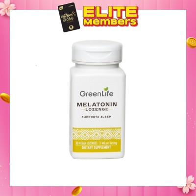 GREENLIFE Melatonin Lozenge Vegan Tablet 3mg (Supports Sleep) 60s