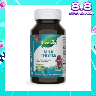GREENLIFE Milk Thistle Vegecaps 80% Silymarin 60s