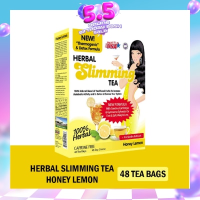 21ST CENTURY - 100% Herbal Slimming Caffine Free Tea Honey Lemon Tea Bags 2g x 48s