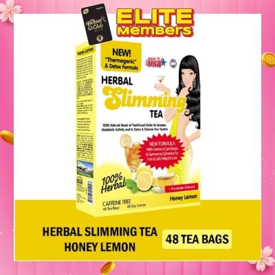 21ST CENTURY 100% Herbal Slimming Caffine Free Tea Honey Lemon Tea Bags 2g x 48s