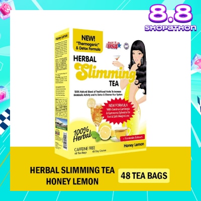 21ST CENTURY 100% Herbal Slimming Caffine Free Tea Honey Lemon Tea Bags (Increase Metabolic Activity) 2g x 24s