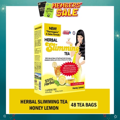 21ST CENTURY - 100% Herbal Slimming Caffine Free Tea Honey Lemon Tea Bags 2g x 48s