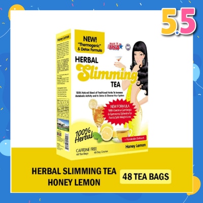 21ST CENTURY 100% Herbal Slimming Caffine Free Tea Honey Lemon Tea Bags (Increase Metabolic Activity) 2g x 24s