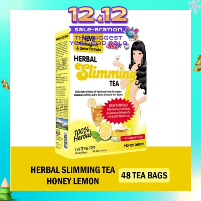 21ST CENTURY 100% Herbal Slimming Caffine Free Tea Honey Lemon Tea Bags 2g x 48s