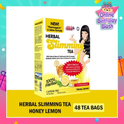 21ST CENTURY 100% Herbal Slimming Caffine Free Tea Honey Lemon Tea Bags (Increase Metabolic Activity) 2g x 24s
