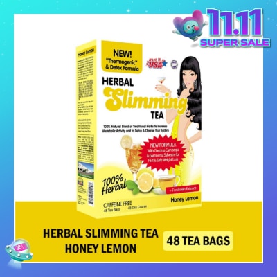 21ST CENTURY 100% Herbal Slimming Caffine Free Tea Honey Lemon Tea Bags (Increase Metabolic Activity) 2g x 24s