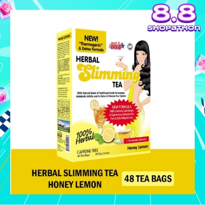 21ST CENTURY 100% Herbal Slimming Caffine Free Tea Honey Lemon Tea Bags (Increase Metabolic Activity) 2g x 24s