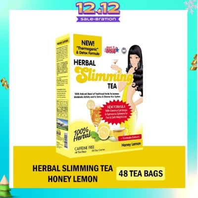 21ST CENTURY 100% Herbal Slimming Caffine Free Tea Honey Lemon Tea Bags 2g x 48s