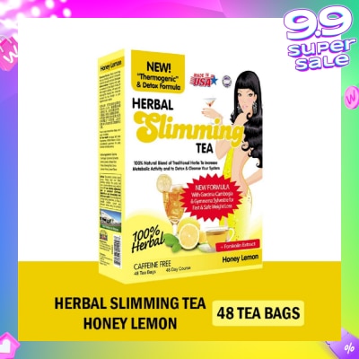 21ST CENTURY 100% Herbal Slimming Caffine Free Tea Honey Lemon Tea Bags (Increase Metabolic Activity) 2g x 24s