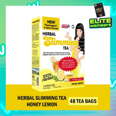 21ST CENTURY 100% Herbal Slimming Caffine Free Tea Honey Lemon Tea Bags (Increase Metabolic Activity) 2g x 24s