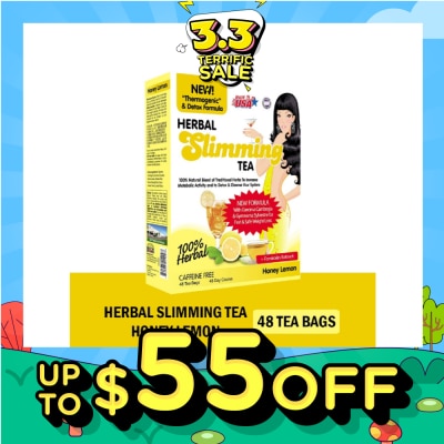 21ST CENTURY 100% Herbal Slimming Caffine Free Tea Honey Lemon Tea Bags 2g x 48s