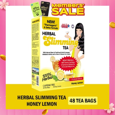 21ST CENTURY 100% Herbal Slimming Caffine Free Tea Honey Lemon Tea Bags 2g x 48s