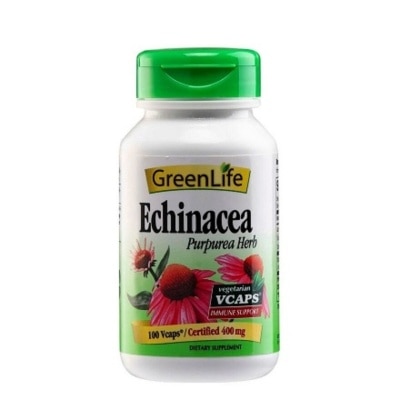 GREENLIFE Echinacea Purpurea Herb 100 Vegetarian Capsules