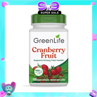 GREENLIFE - Cranberry Fruit Vegan Capsule 100s image