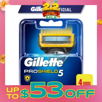GILLETTE ProShield5 Replacement Cartridge 4s