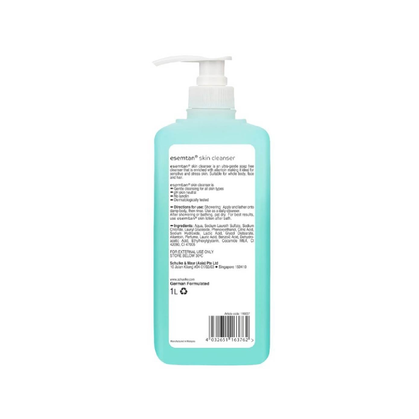 Esemtan Skin Cleanser (Suitable for Dry to Mild Sensitive Skin) 1L